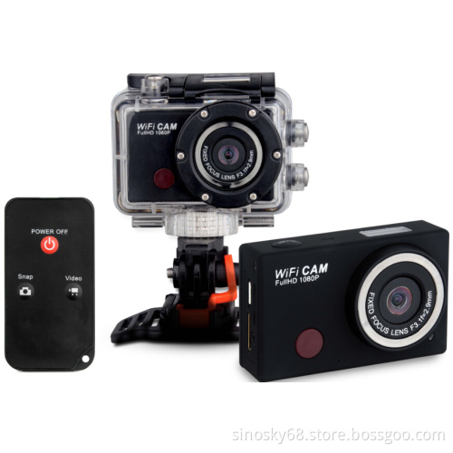 WiFi Sport DV Cameras HD 1080P Mini DVR Waterproof Wireless Remote Control